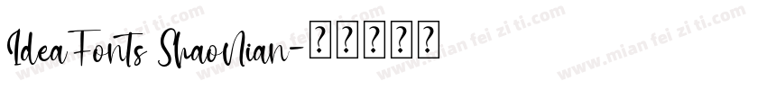 IdeaFonts ShaoNian字体转换